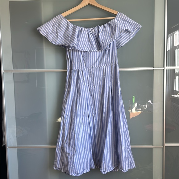 H&M off the shoulder cotton Dress sz 4 - Picture 5 of 5